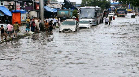 जल जमाव बड़ी समस्या  ऐ बारिश 